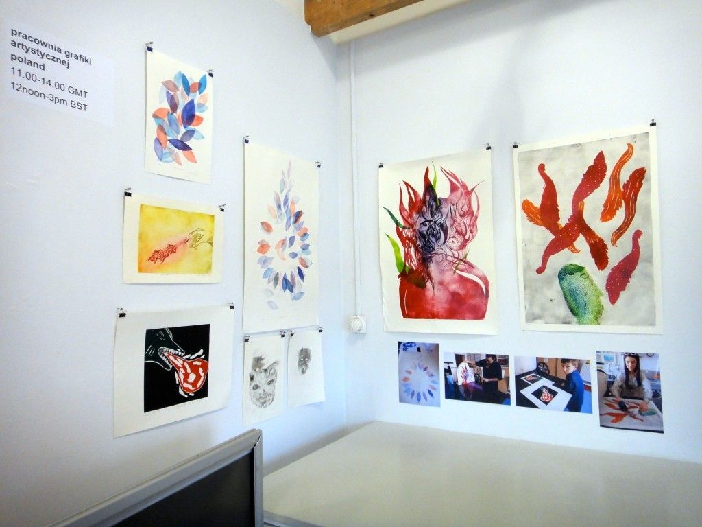 wystawa grafik  Flaming Print