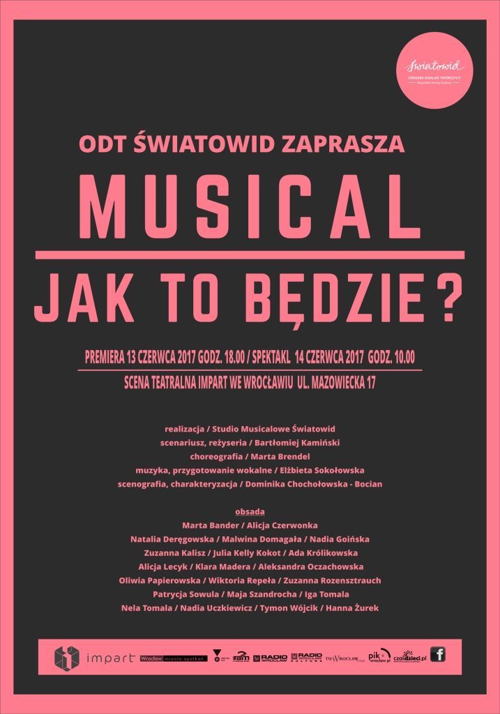 plakat musicalu - Jak to będzie?