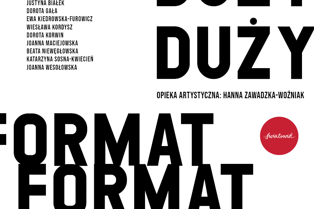 grafika z wystawy Duży format