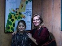 Wiktoria Sobaszek z mamą