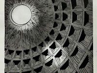 Dorota Ernst | Panteon, linoryt